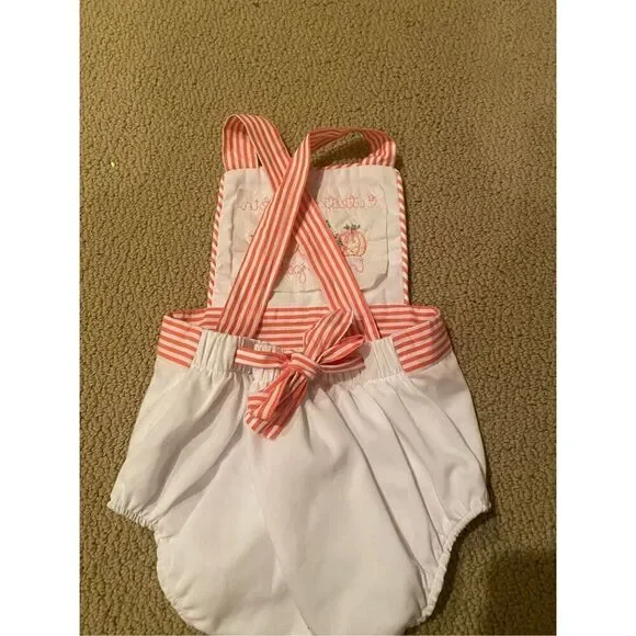 TBBC Beaufort Bonnet Sayre Sunsuit 12-18m Custom Cutest Pumpkin in the Patch - Picture 3 of 6
